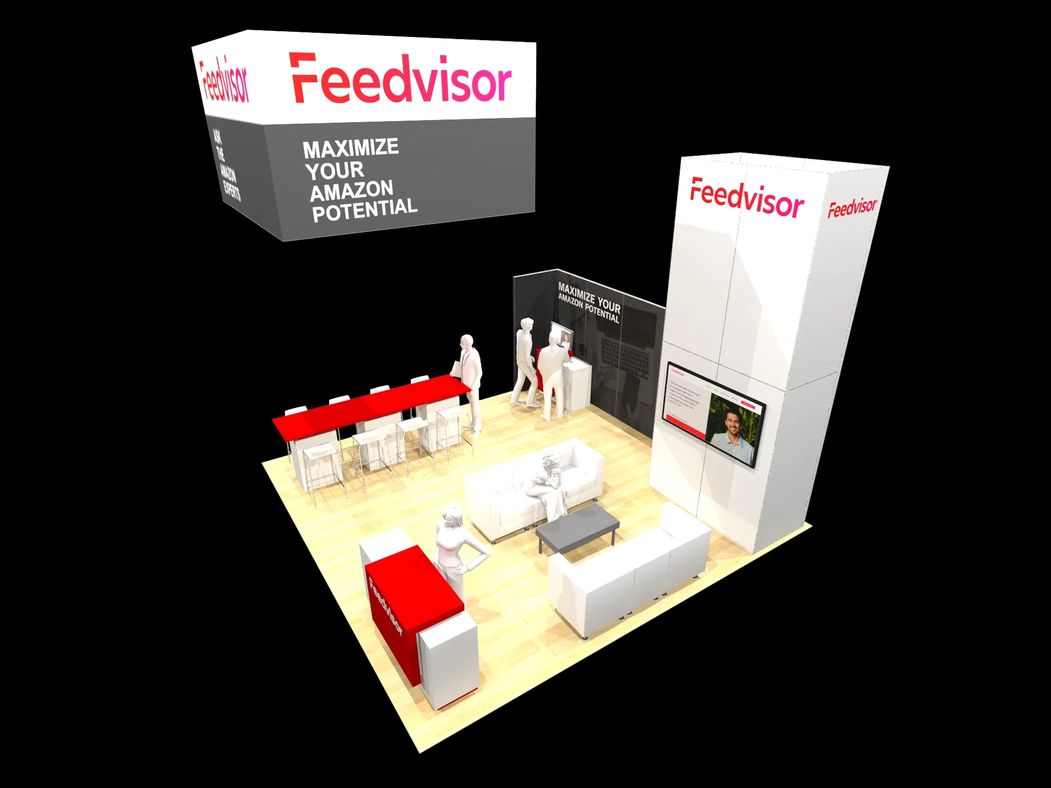 20x20 Inline booth design by Condit Exhibits